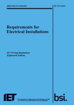  Blue Book - Requirements for Electrical Installations BS 7671:2018 (IET Wiring Regulations 18th Edition)